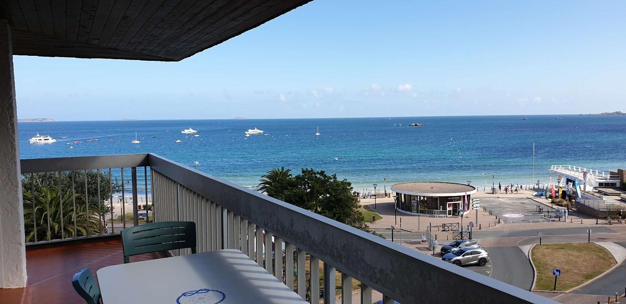 Appartement Vue Panoramique Mer Plage De Trestraou A Perros-Guirec - Ref 911 Exterior photo